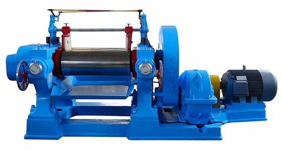 90 Kw Two Roll Mixing Mill Machine 22 Inch For Rubber Sheeting