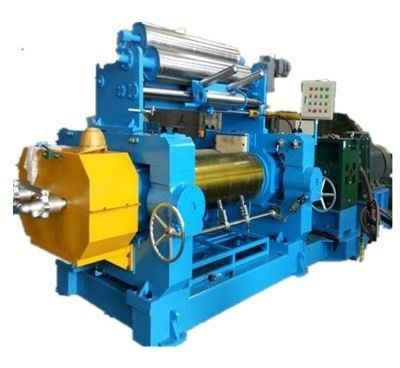90 Kw Two Roll Mixing Mill Machine 22 Inch For Rubber Sheeting