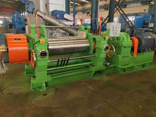 XK360 Open Type Two Roll Mill Rubber Process Machine Three Phase