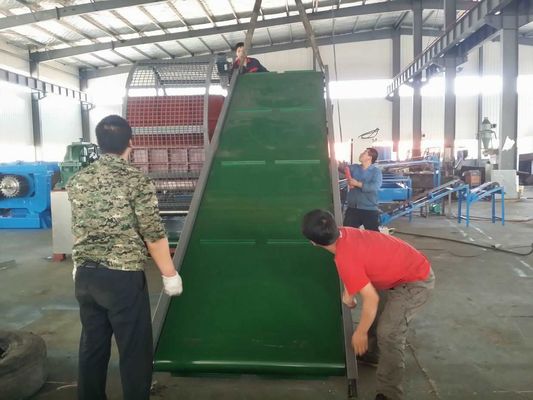 415V 50HZ Rubber Tire Shredder LP800 Waste Tire Recycling Line